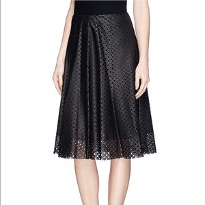Theory Leather Skirt